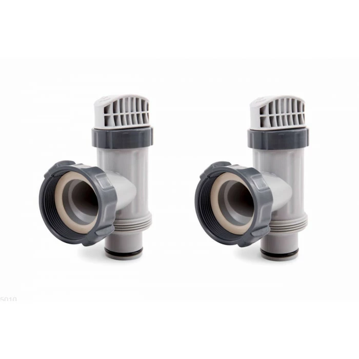 Lot De 2 Vannes D'arrêt 38 Mm Pour Piscine INTEX