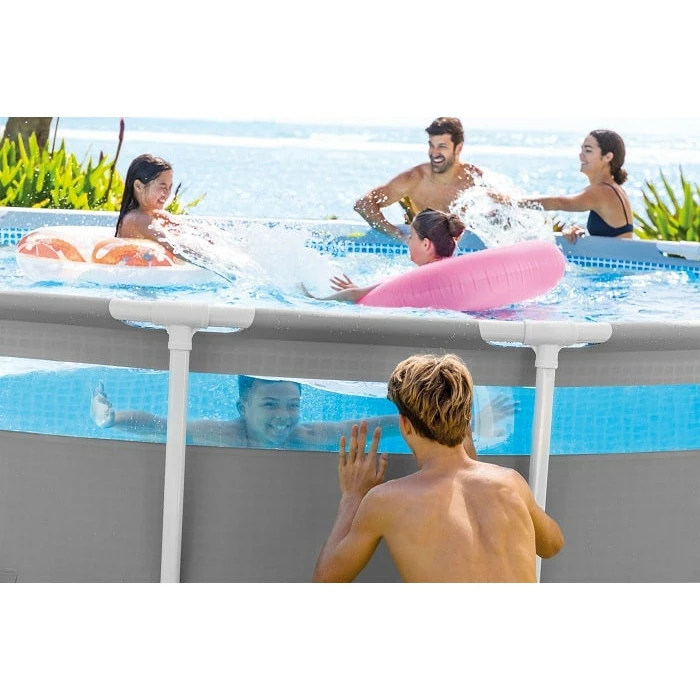 Piscine Tubulaire Ronde Intex Prism Frame Clear Window 4,88 X 1,22 M – Image 3