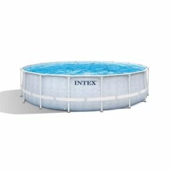 Piscine Tubulaire Ronde Intex Chevron 4,88 X 1,22 M