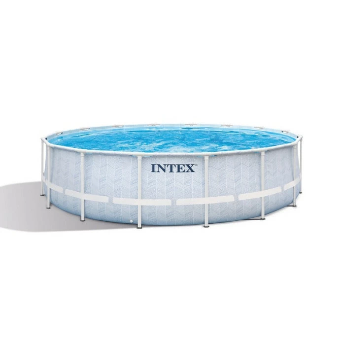Piscine Tubulaire Ronde Intex Chevron 4,88 X 1,22 M