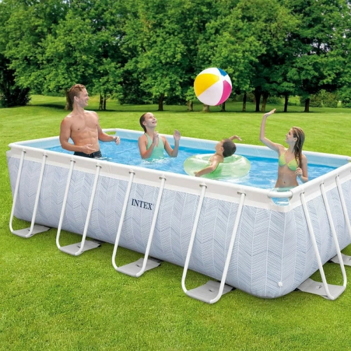 Piscine Tubulaire Rectangulaire Intex Chevron 4 X 2 X 1 M – Image 3