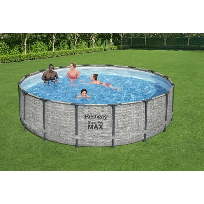 Piscine Tubulaire Ronde Bestway Steel Pro Max 4,88 X 1,22 M – Image 3