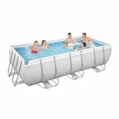 Piscine Tubulaire Rectangulaire Bestway Power Steel 4,04 X 2,01 X 1 M Avec Filtre à Sable
