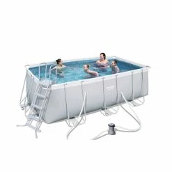 Piscine Tubulaire Rectangulaire Bestway Power Steel 4,12 X 2,01 X 1,22