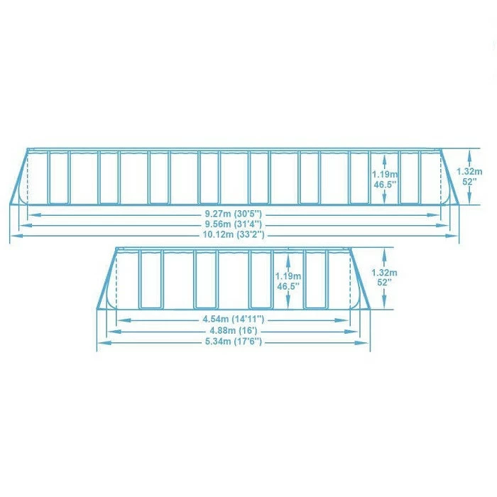 Piscine Tubulaire Rectangulaire Bestway Power Steel™ 9,56 X 4,88 X 1,32 M – Image 6