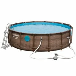 Piscine Tubulaire Ronde Bestway Power Steel Swim Vista 4,88 X 1,22 M