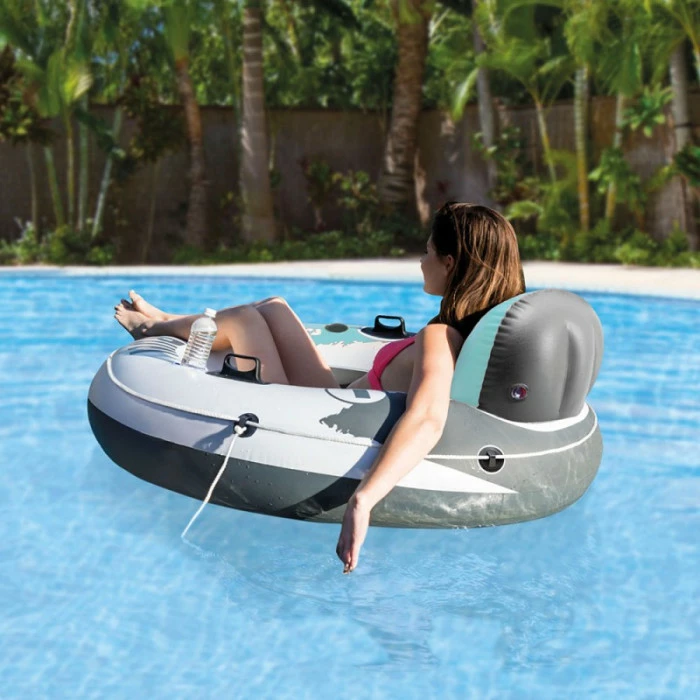 Fauteuil Gonflable De Piscine INTEX River Run Turquoise – Image 3