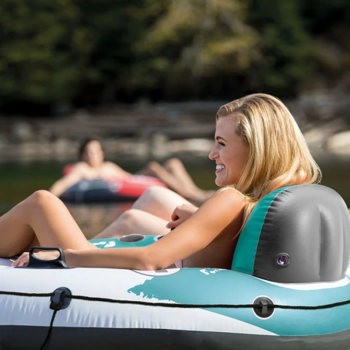 Fauteuil Gonflable De Piscine INTEX River Run Turquoise – Image 2