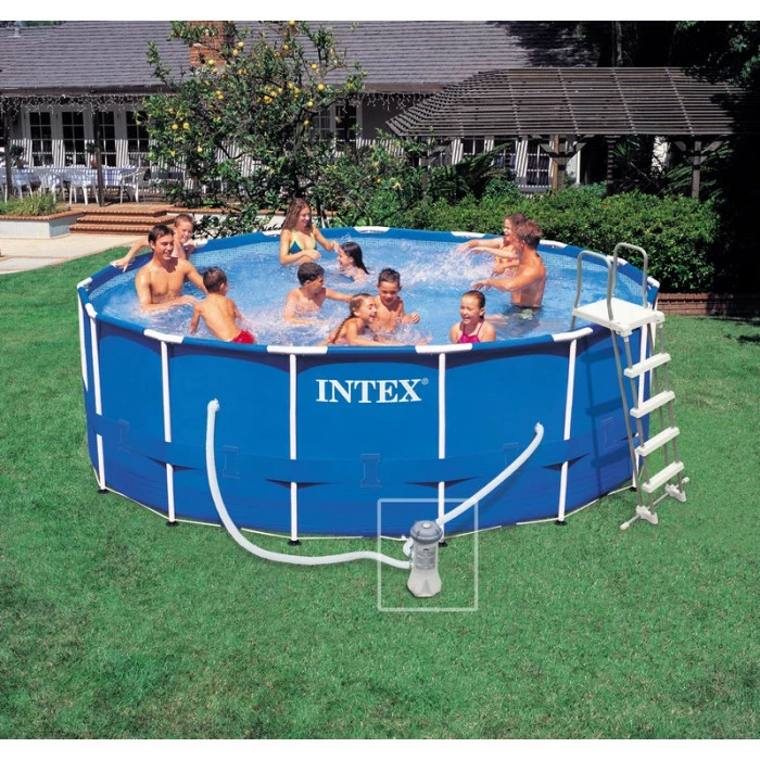 Kit Piscine Tubulaire Intex Metal Frame 4.57 X 1.22 M – Image 3