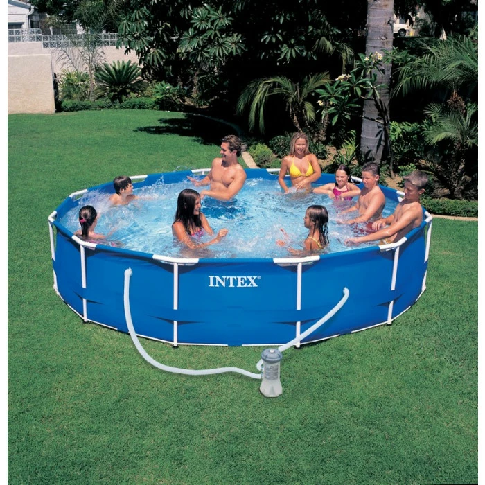 Piscine Tubulaire Intex Metal Frame 3.66 X 0.76 M + épurateur 1,7 M3/h – Image 3