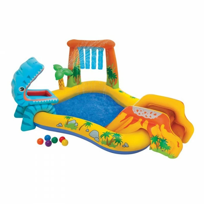 Aire De Jeux Gonflable Intex Jurassic / Dinosaure