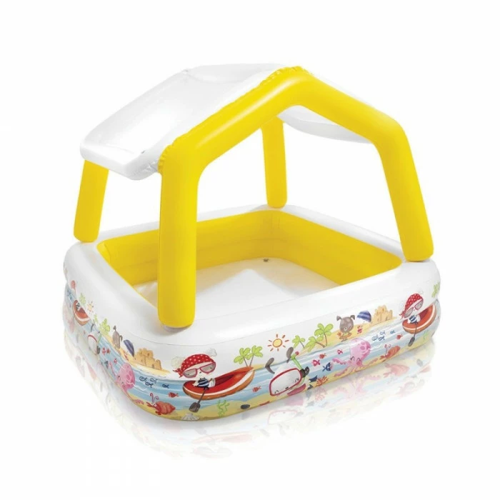 Piscine Gonflable Avec Pare Soleil Aqua Intex