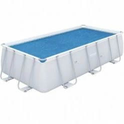 Bâche à Bulles Bestway Rectangulaire 9,27 X 4,54 M Pour Piscine De 9,56 X 4,88 X 1,32 M