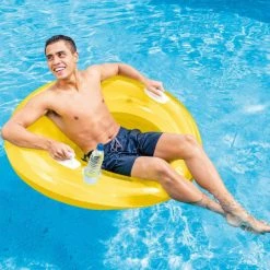 Bouée / Fauteuil Gonflable Intex Sit 'N Lounge - Jaune