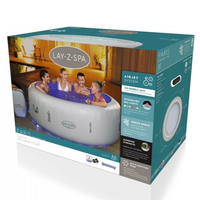 Spa Gonflable Bestway Lay-Z Spa PARIS AirJet 6 Places – Image 7