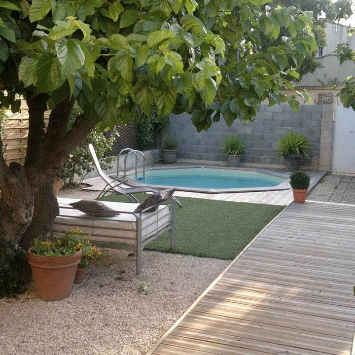 Piscine En Bois Octogonale Ubbink Océa 5,80 X 1,30 M - Liner Beige – Image 5