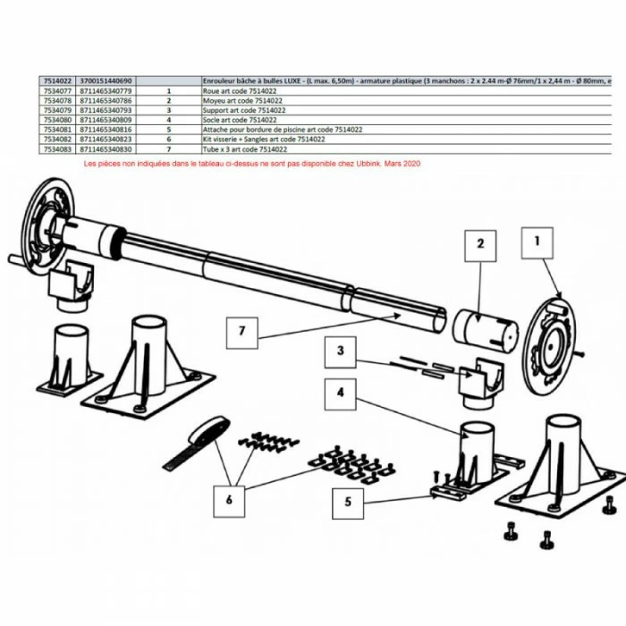 Socle Pour Enrouleur De Bâche Ubbink Luxe Réf 7514022 – Image 2