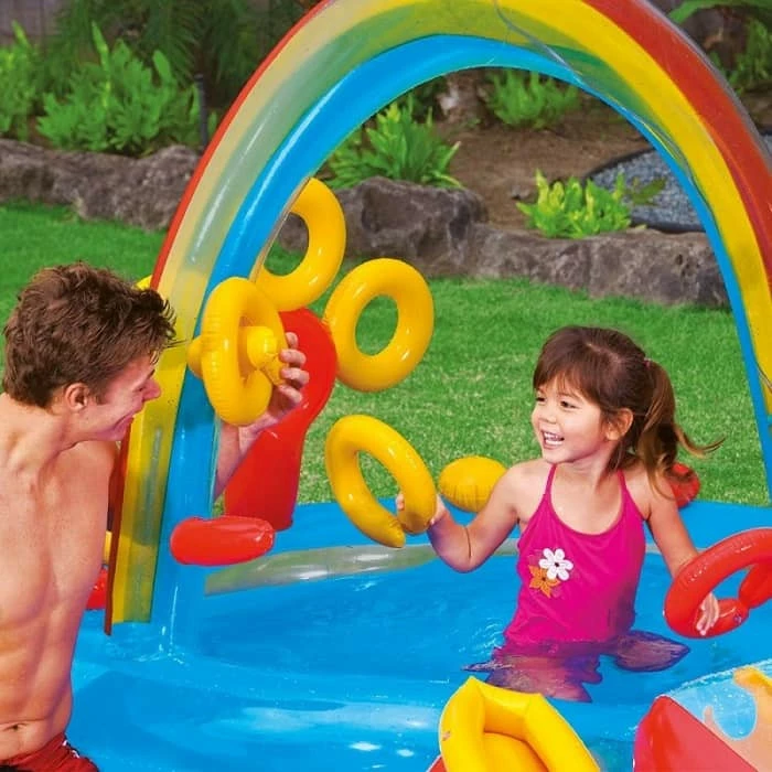 Aire De Jeux Gonflable Arc-en-Ciel Intex – Image 3
