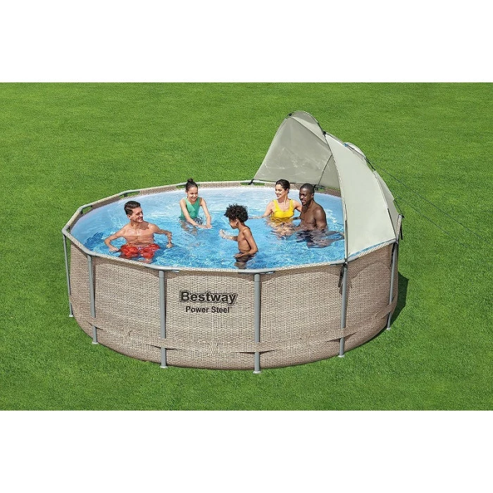 Auvent Pour Piscine Tubulaire Bestway Ø 3,05 à 5,49 M – Image 4
