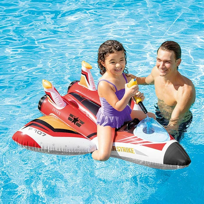 Avion Gonflable Intex + Pistolet à Eau - Rouge – Image 2