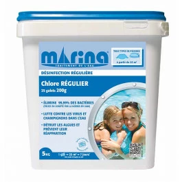 Marina Désinfection Régulière - Galets De Chlore Régulier 5kg