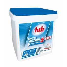 HTH Maxitab Action 5 Easy - Galets De Chlore Stabilisé 5kg