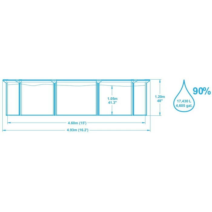 Piscine En Acier Bestway Hydrium - 4,60 X 1,20 M – Image 2