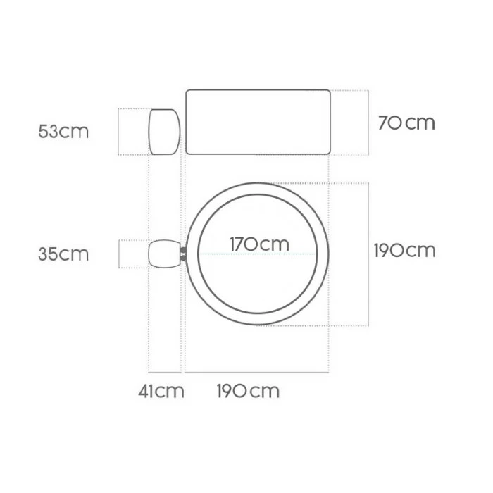 Spa Semi-rigide Bestway Lay-Z Spa TORONTO AirJet Plus 7 Places – Image 2