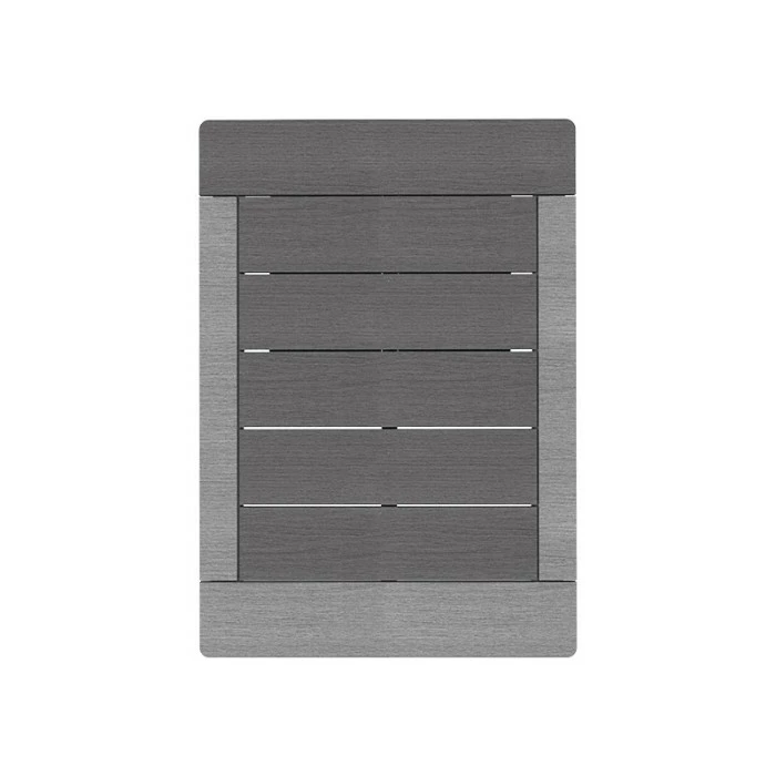 Caillebotis En Lames Composites Pour Douche Solaire Formidra - Dark Grey