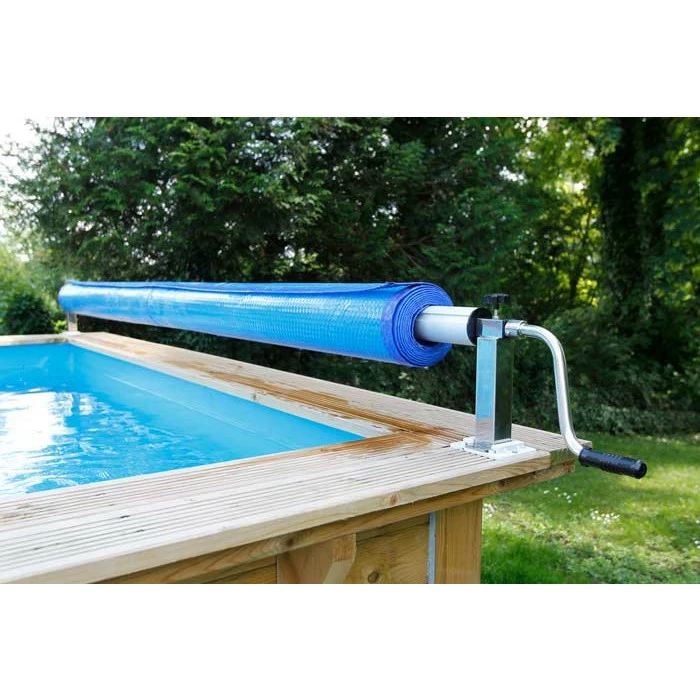Enrouleur De Bâche à Bulles Pour Piscine En Bois Ubbink Premium – Image 3