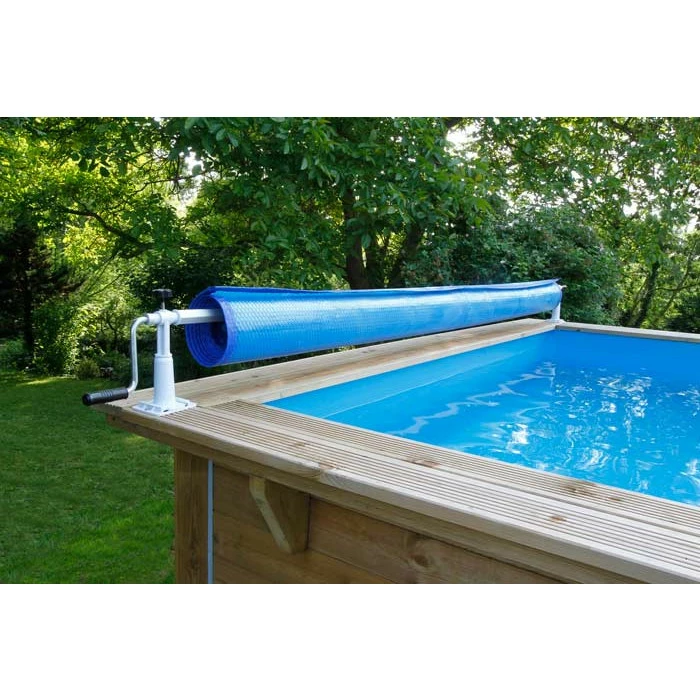 Enrouleur De Bâche à Bulles Pour Piscine En Bois Ubbink Xtra – Image 4