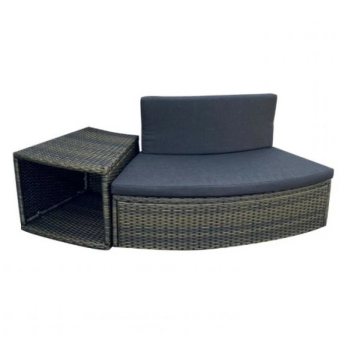 Entourage Rotin Pour Spa Bestway Lay-Z-Spa Ø 180 Cm - Gris Anthracite – Image 6