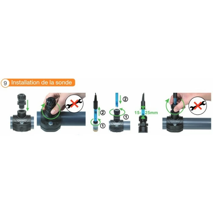 Sonde PH 2,5 M Pour Pompe Doseuse Automatic PH Et Electrolyseur Automatic Salt Bayrol – Image 3