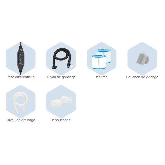 PACK Spa Portable Netspa Vita Premium 4 à 6 Personnes + Mobilier – Image 6