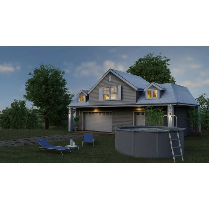 GRE Piscine Ronde Acier Gré Gris Anthracite - Ø 4,60 X 1,20 M – Image 2