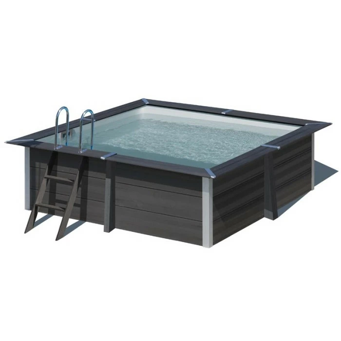 GRE Piscine Carrée Composite Gré 3,26 X 3,26 X 0,96 M