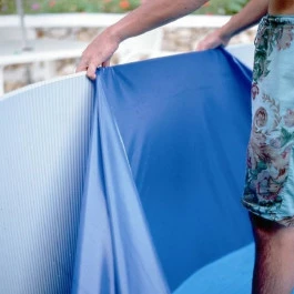 Liner Bleu Pour Piscine GRE - Ø 5,50 X H 1,32 M - 40/100e