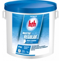 HTH Maxitab Regular 10kg - Galets De Chlore Stabilisé 500gr