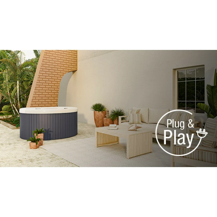 Spa Acrylique NetSpa Halfmoon 4 Personnes – Image 4