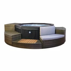 Pack Spa Portable Netspa Octopus 4 à 6 Personnes + Mobilier