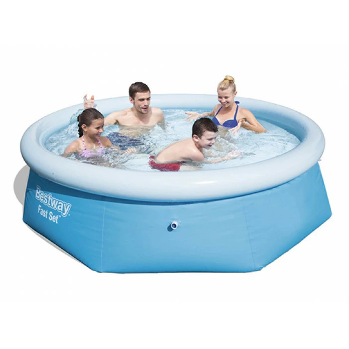 Piscine Hors Sol Bestway Fast Set 2,44 X 0,61 M Avec Filtre à Cartouche – Image 2
