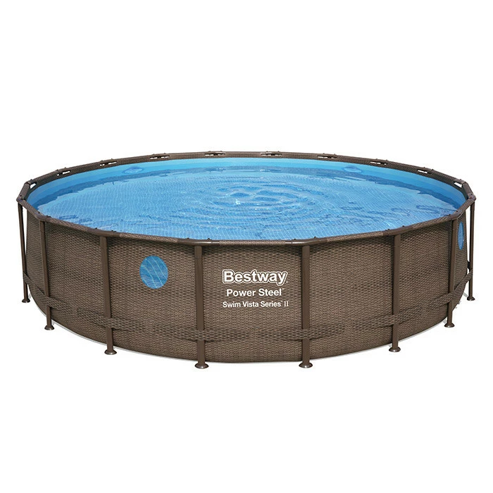 Piscine Tubulaire Ronde Bestway Power Steel Swim Vista 5,49 X 1,22 M