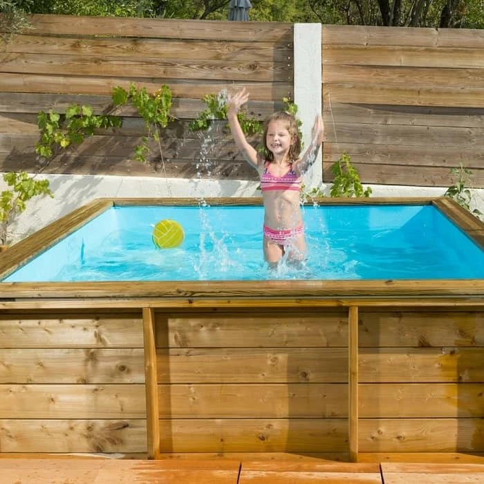Piscinette Tropic Junior En Bois Pour Enfants 2 X 2 M – Image 2