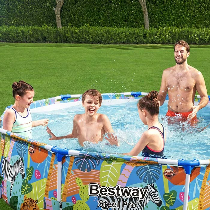 Piscine Tubulaire Bestway Steel Pro Ronde Décor Animaux 3,05 X 0,66 M – Image 4