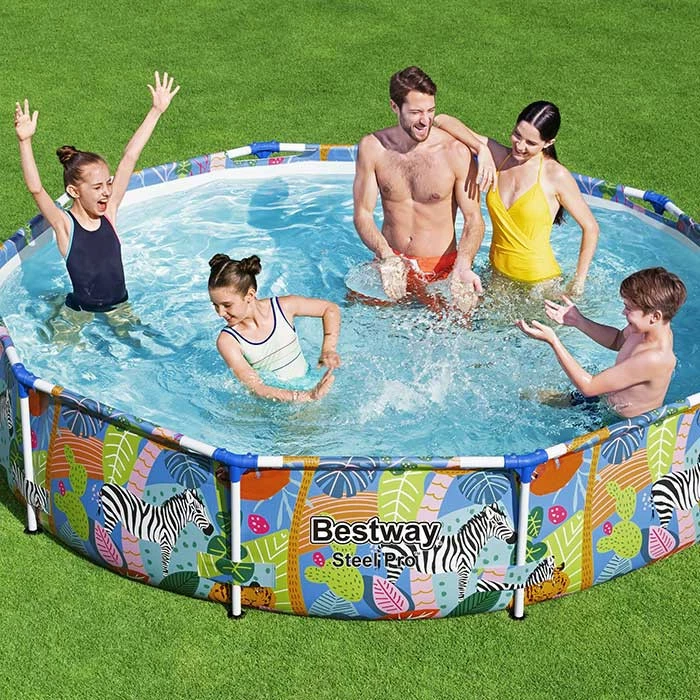 Piscine Tubulaire Bestway Steel Pro Ronde Décor Animaux 3,05 X 0,66 M – Image 6