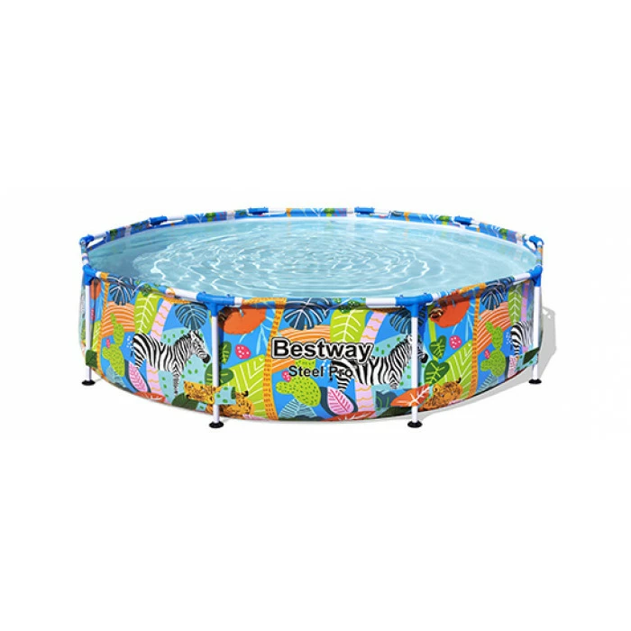 Piscine Tubulaire Bestway Steel Pro Ronde Décor Animaux 3,05 X 0,66 M – Image 2