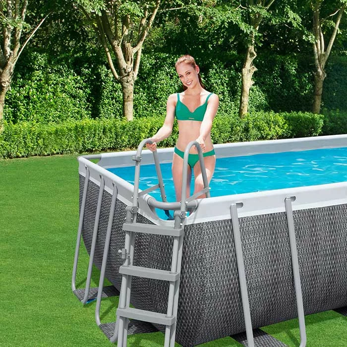 Piscine Tubulaire Bestway Power Steel Rotin Gris 5,49 X 2,74 X 1,22 M – Image 6