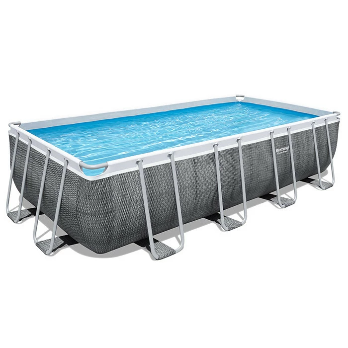 Piscine Tubulaire Bestway Power Steel Rotin Gris 5,49 X 2,74 X 1,22 M