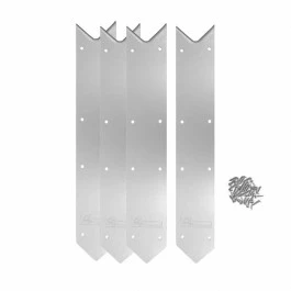 Kit De 4 Pièces Finition Margelles 45° Ubbink Alu Piscine Bois Rectangulaire