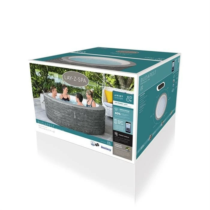 Spa Gonflable Bestway Lay-Z Spa BUDAPEST AirJet 6 Places – Image 8